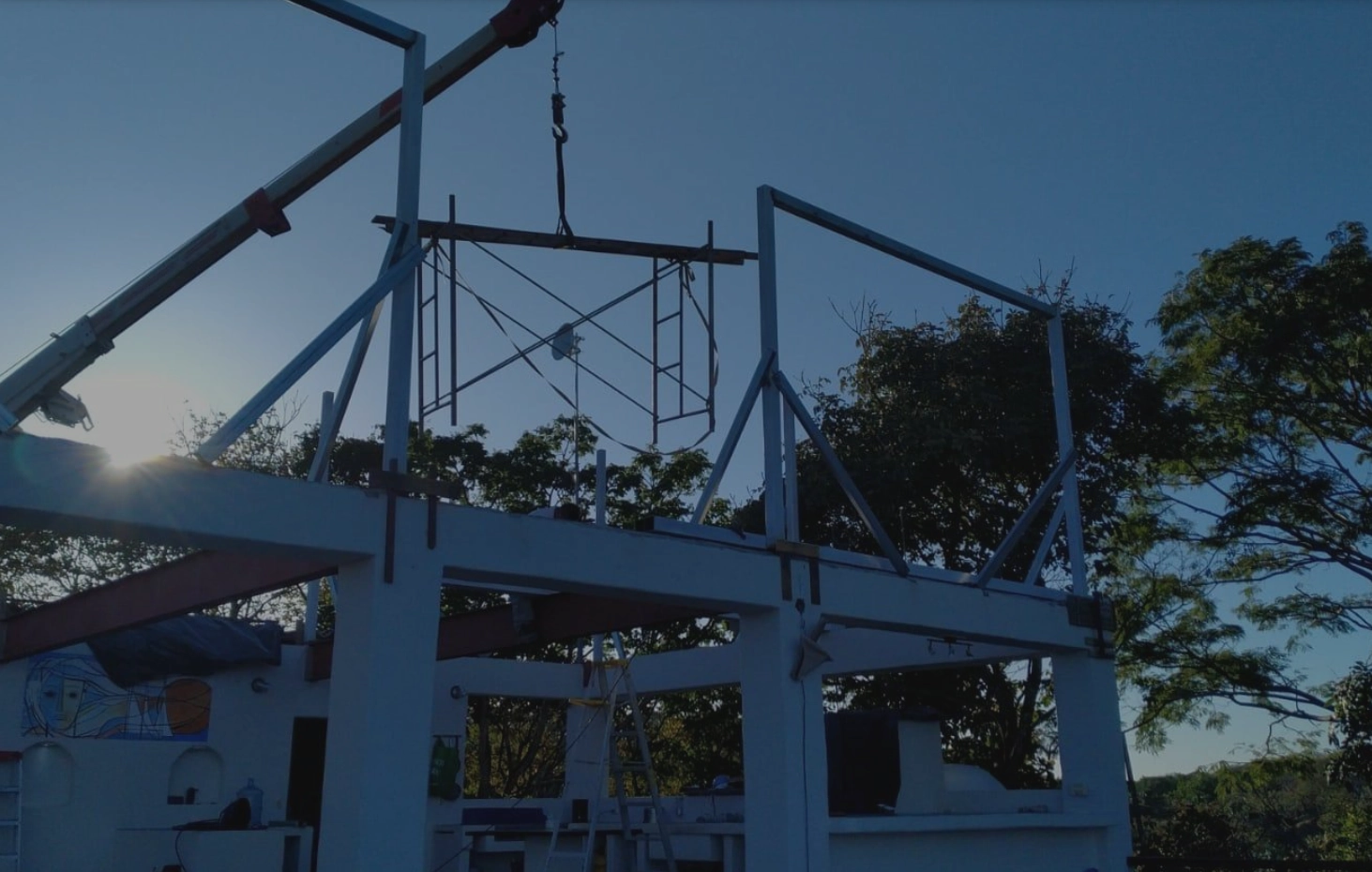 Imagen de fondo de inicio, contrucción